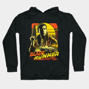 Neo-Noir Nexus: Blade Runner Tribute Tee Hoodie